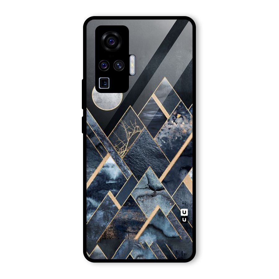 Abstract Scenic Design Glass Back Case for Vivo X50 Pro