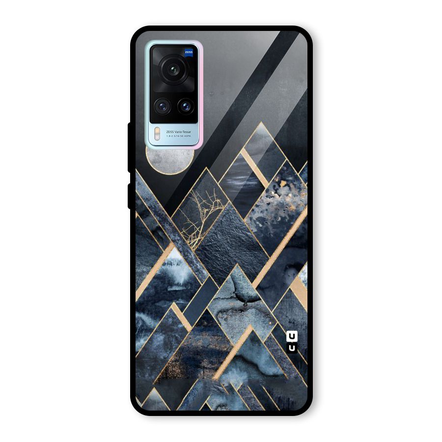 Abstract Scenic Design Glass Back Case for Vivo X60