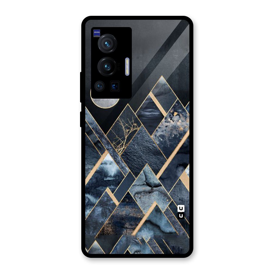 Abstract Scenic Design Glass Back Case for Vivo X70 Pro