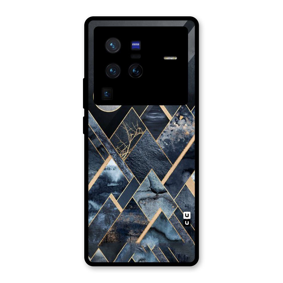 Abstract Scenic Design Glass Back Case for Vivo X80 Pro