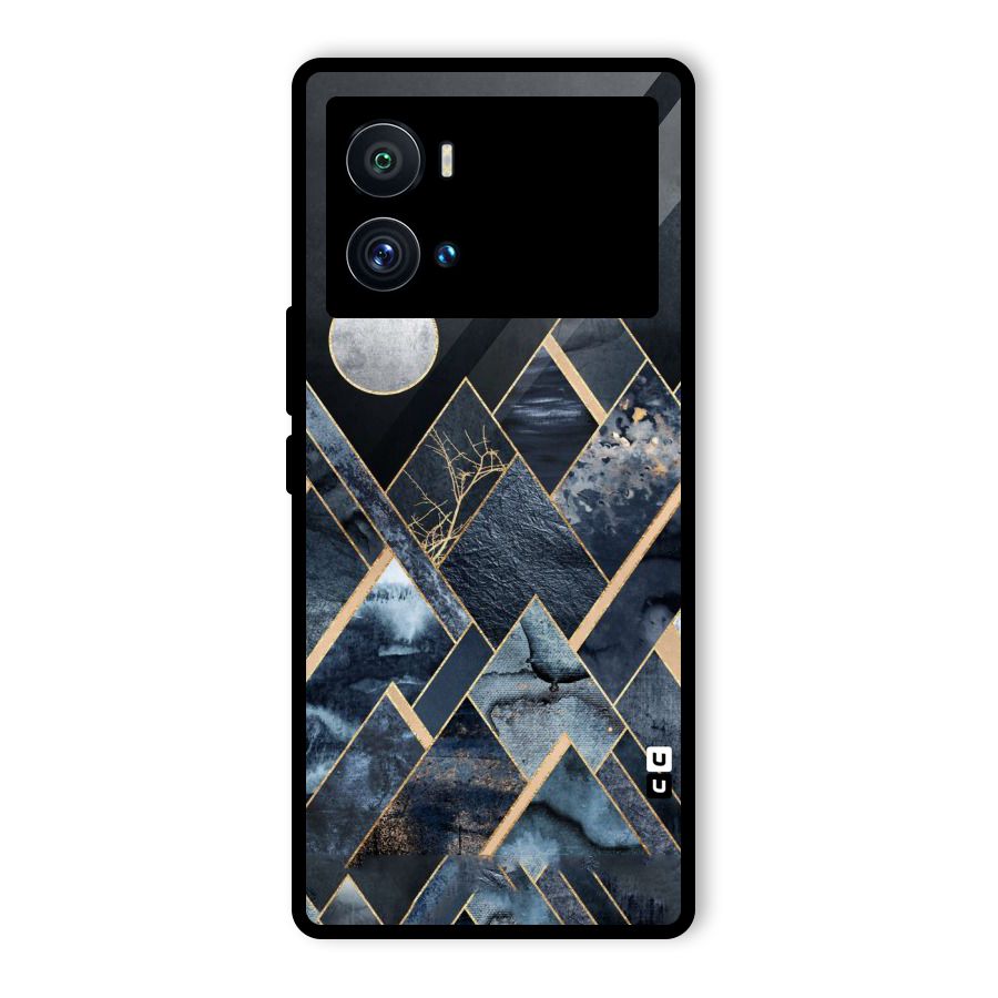 Abstract Scenic Design Glass Back Case for Vivo iQOO 9 Pro
