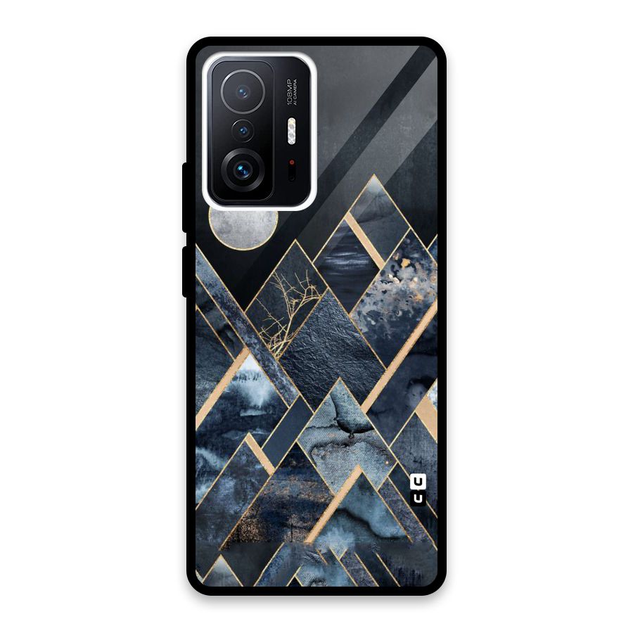 Abstract Scenic Design Glass Back Case for Xiaomi 11T Pro