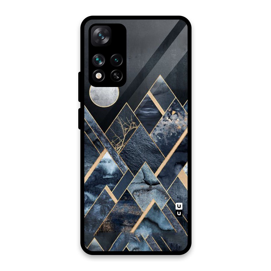 Abstract Scenic Design Glass Back Case for Xiaomi 11i HyperCharge 5G