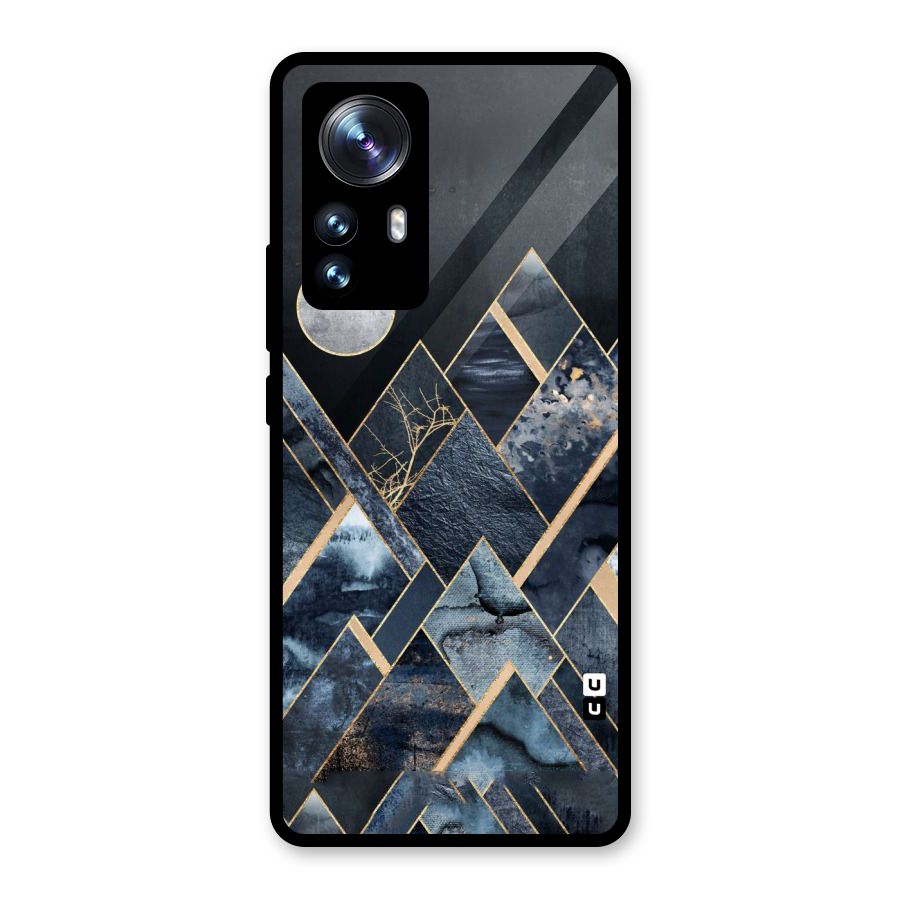 Abstract Scenic Design Glass Back Case for Xiaomi 12 Pro