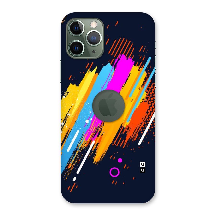 Abstract Shades Back Case for iPhone 11 Pro Logo  Cut