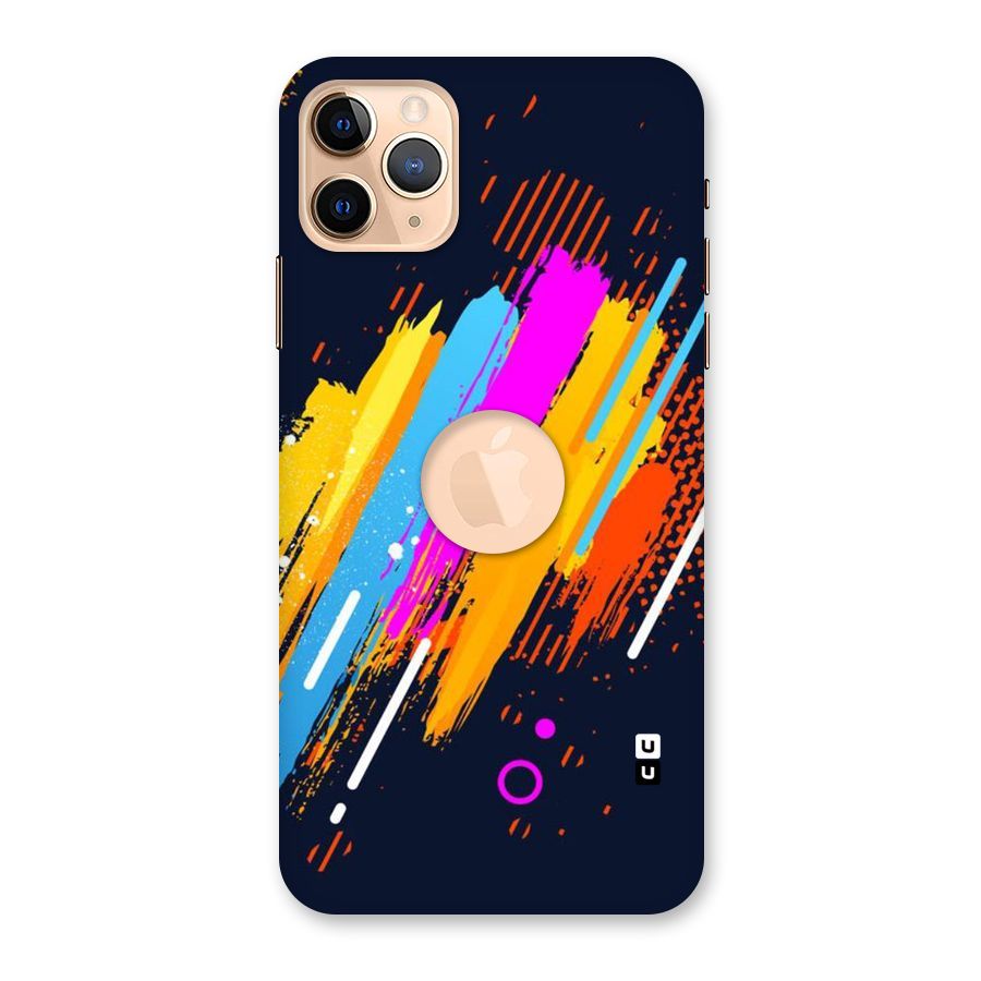 Abstract Shades Back Case for iPhone 11 Pro Max Logo Cut