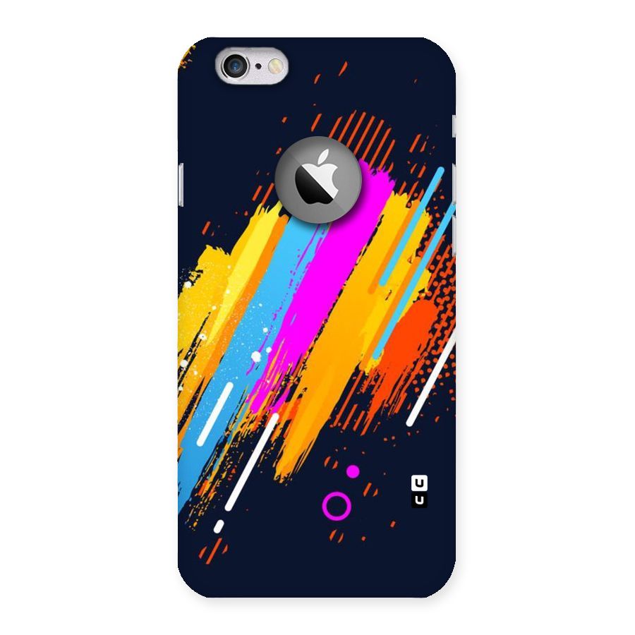 Abstract Shades Back Case for iPhone 6 Logo Cut