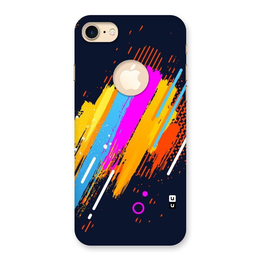 Abstract Shades Back Case for iPhone 7 Logo Cut