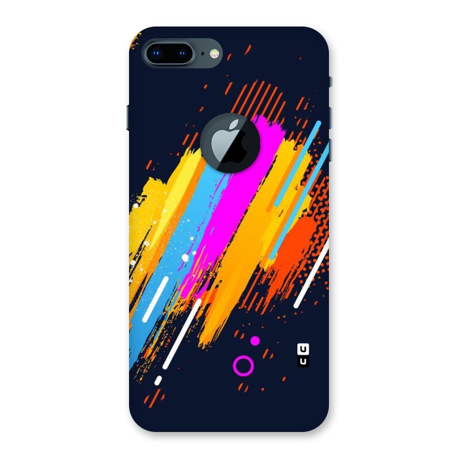 Abstract Shades Back Case for iPhone 7 Plus Logo Cut