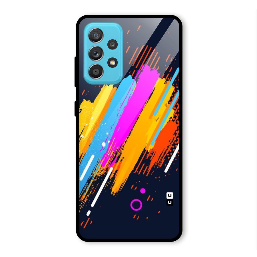 Abstract Shades Glass Back Case for Galaxy A52