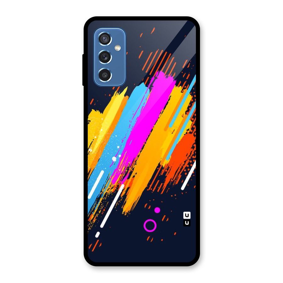 Abstract Shades Glass Back Case for Galaxy M52 5G