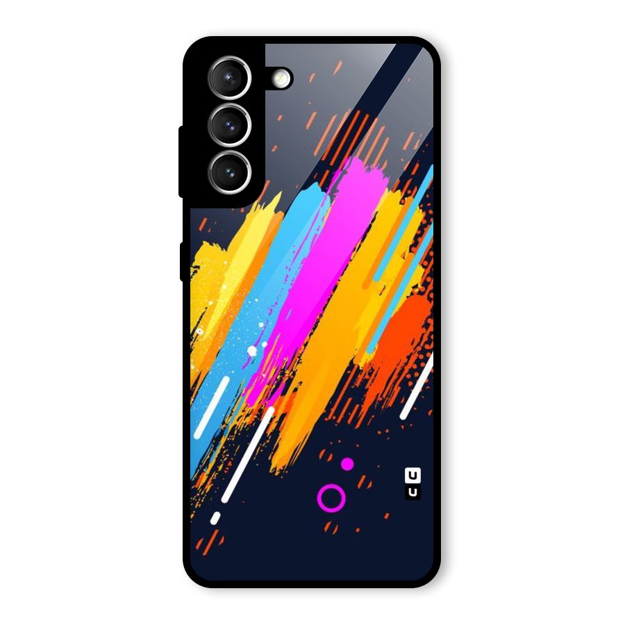 Abstract Shades Glass Back Case for Galaxy S21 5G