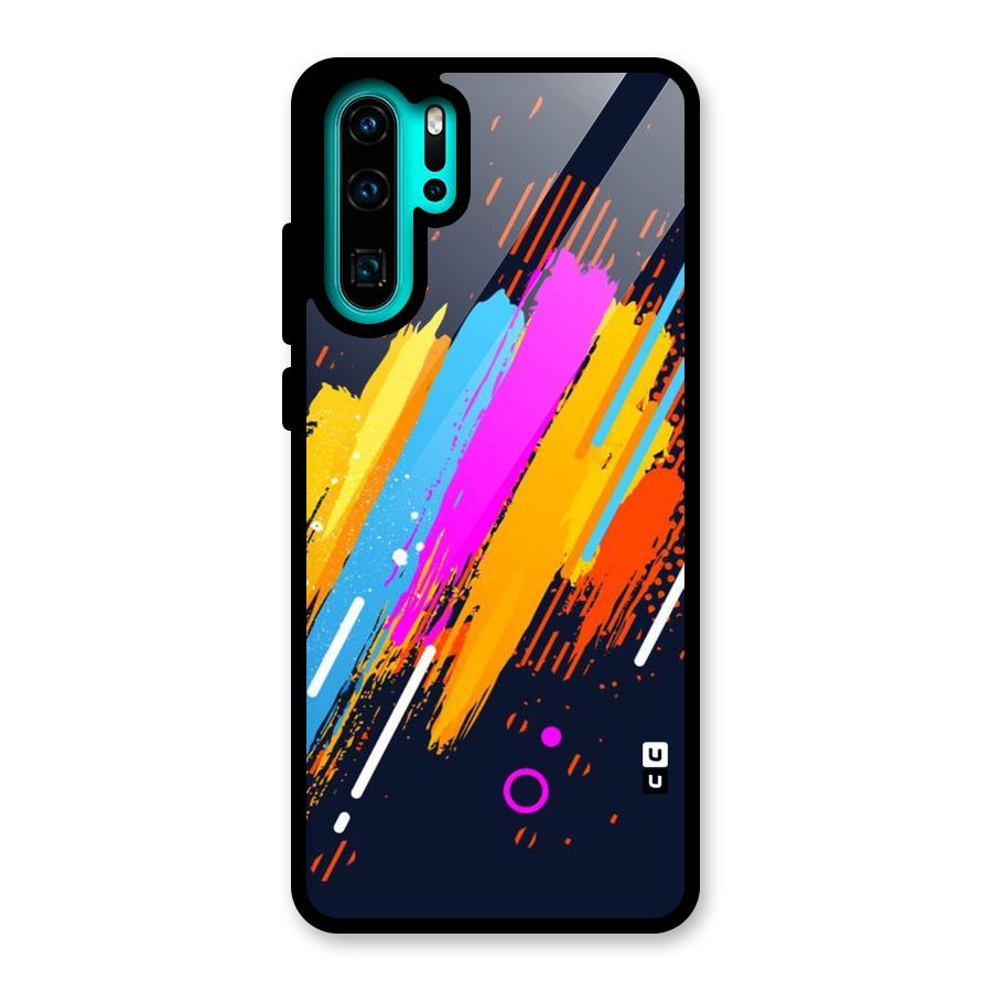 Abstract Shades Glass Back Case for Huawei P30 Pro