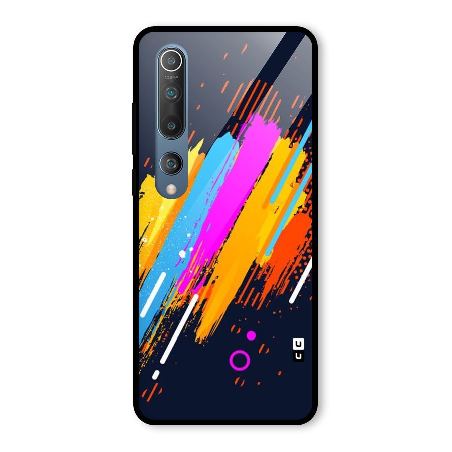 Abstract Shades Glass Back Case for Mi 10