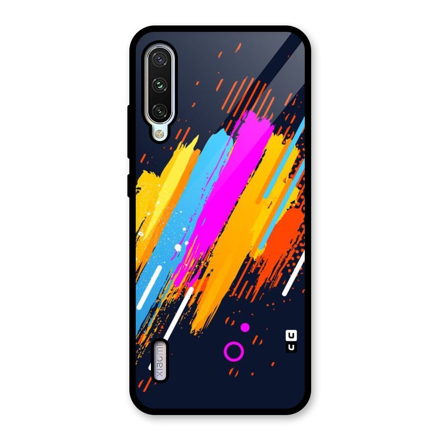 Abstract Shades Glass Back Case for Mi A3
