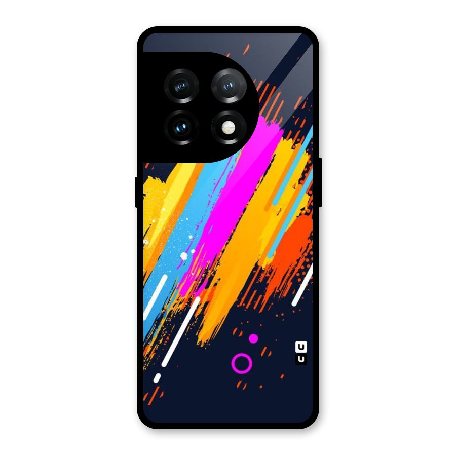 Abstract Shades Glass Back Case for OnePlus 11