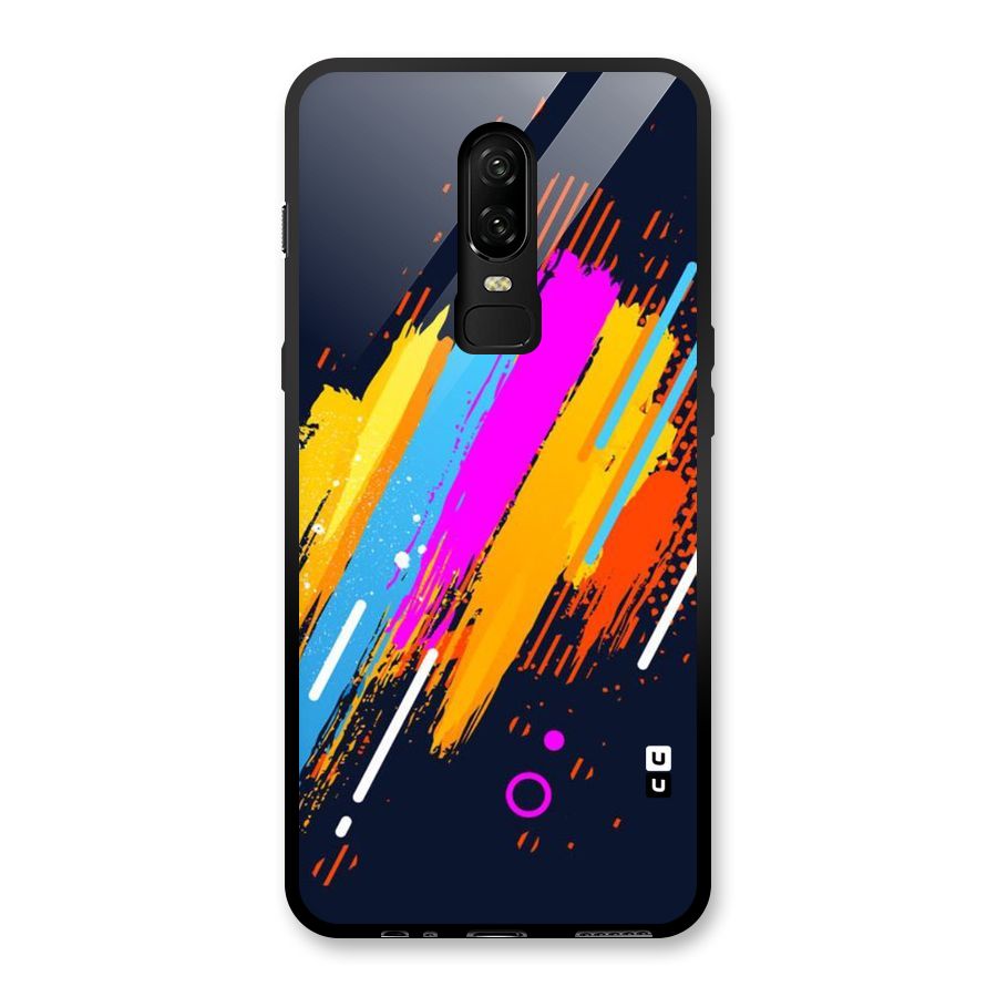 Abstract Shades Glass Back Case for OnePlus 6