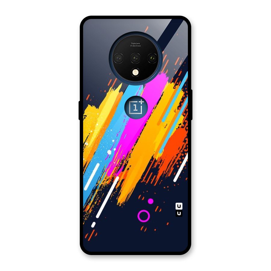 Abstract Shades Glass Back Case for OnePlus 7T