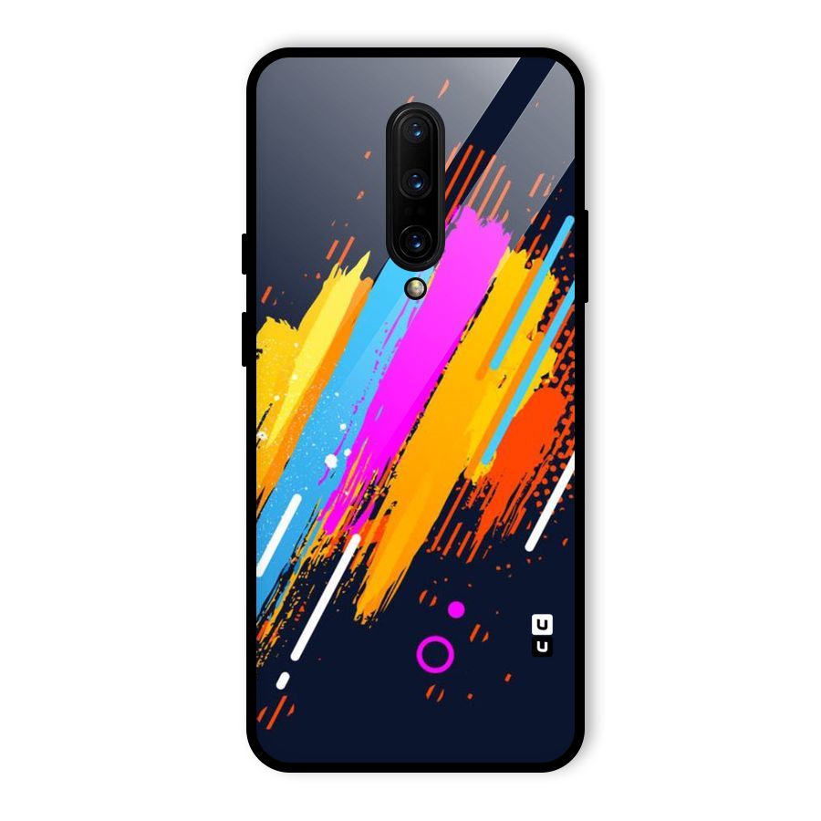 Abstract Shades Glass Back Case for OnePlus 7 Pro