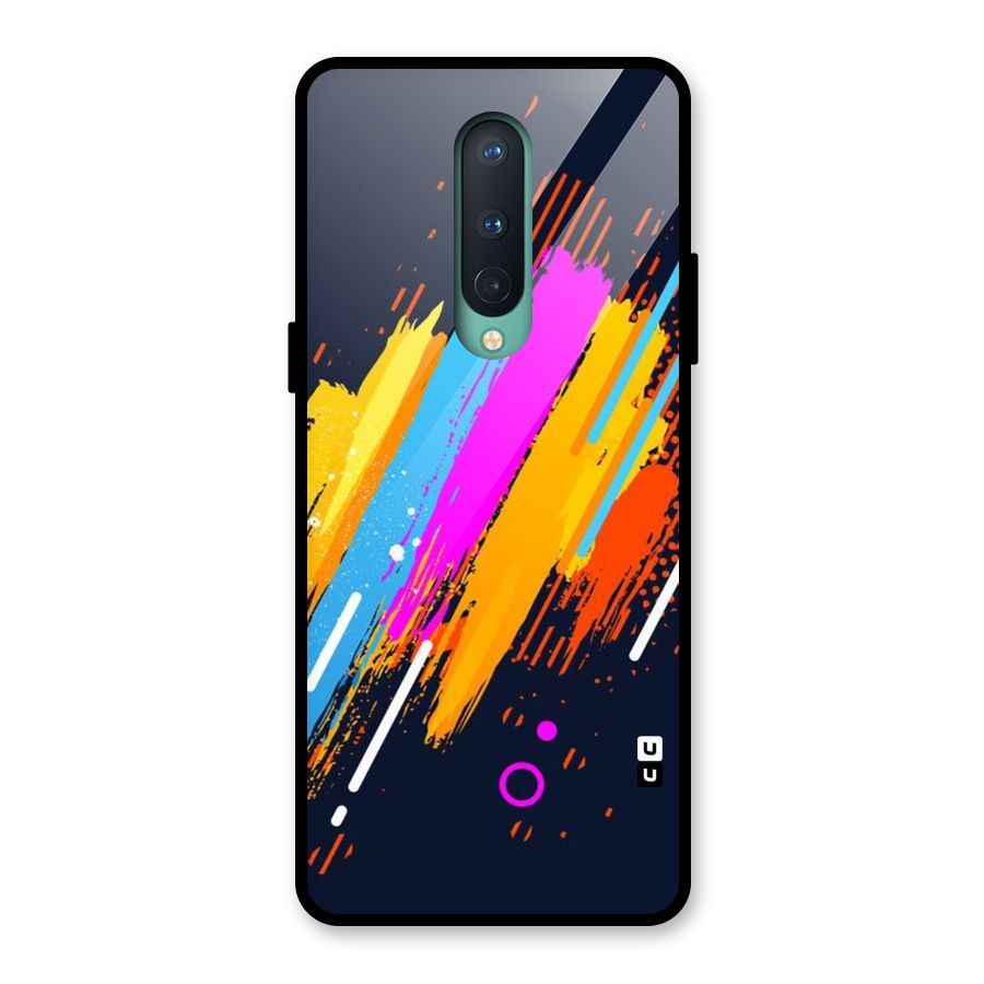 Abstract Shades Glass Back Case for OnePlus 8