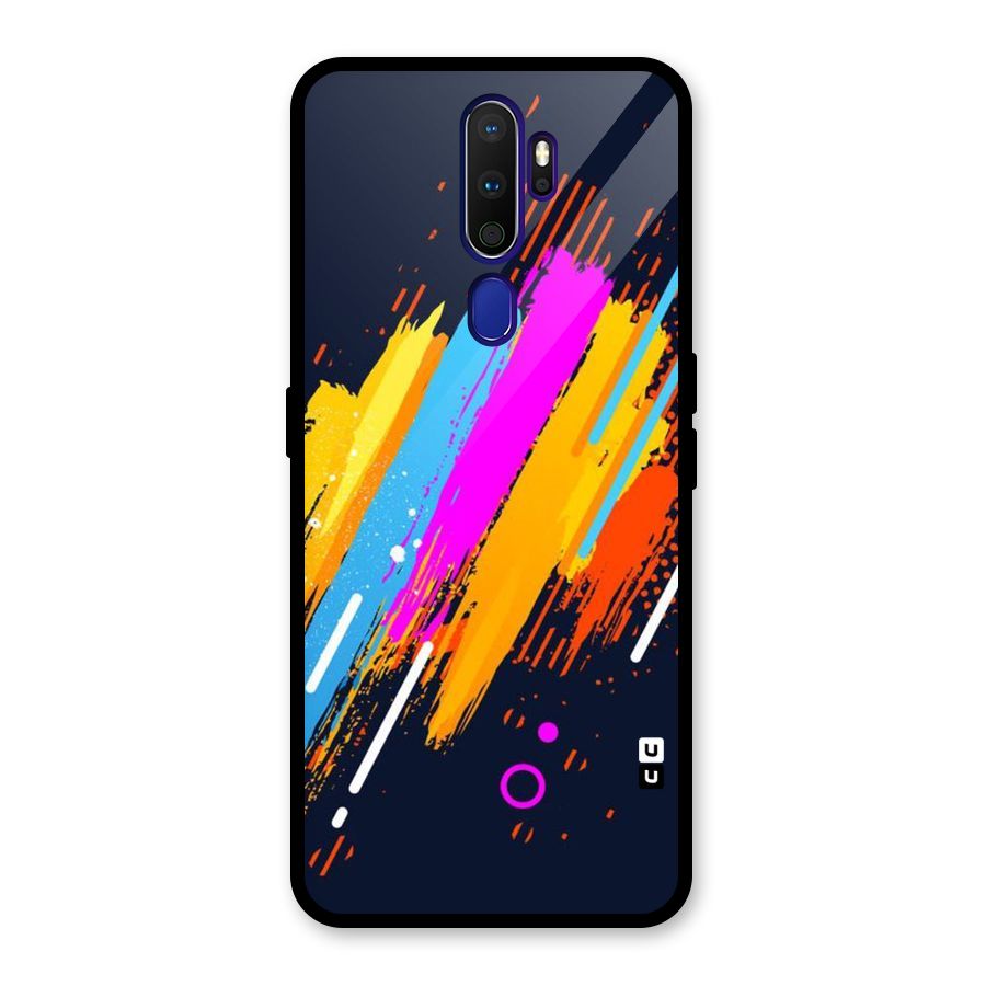 Abstract Shades Glass Back Case for Oppo A9 (2020)