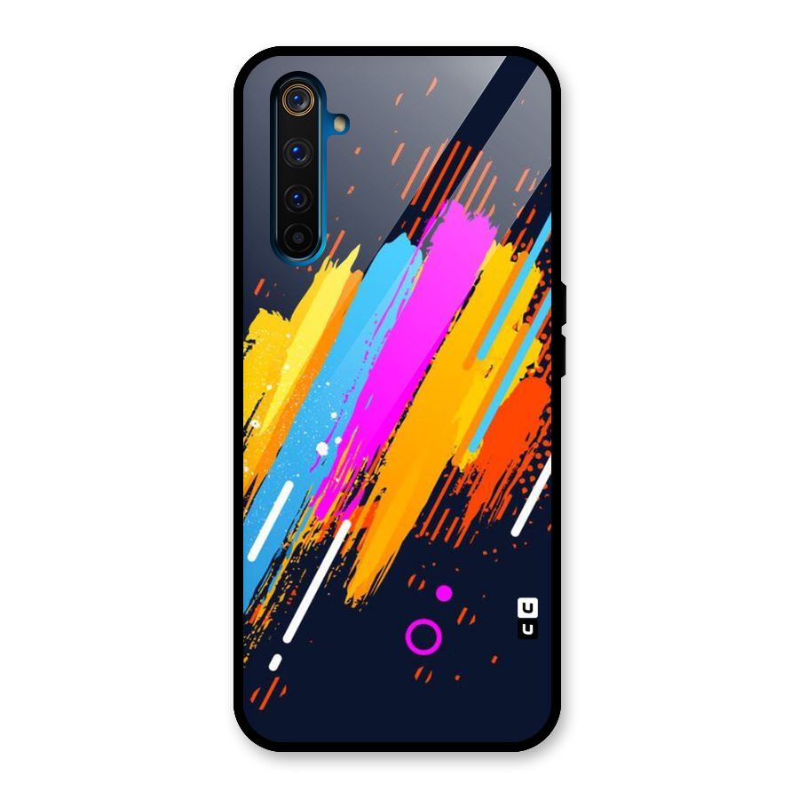 Abstract Shades Glass Back Case for Realme 6 Pro