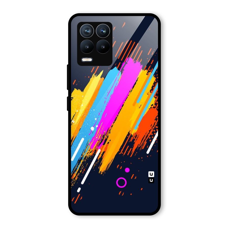 Abstract Shades Glass Back Case for Realme 8