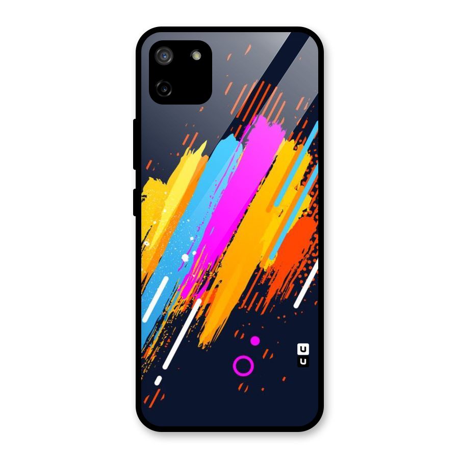 Abstract Shades Glass Back Case for Realme C11