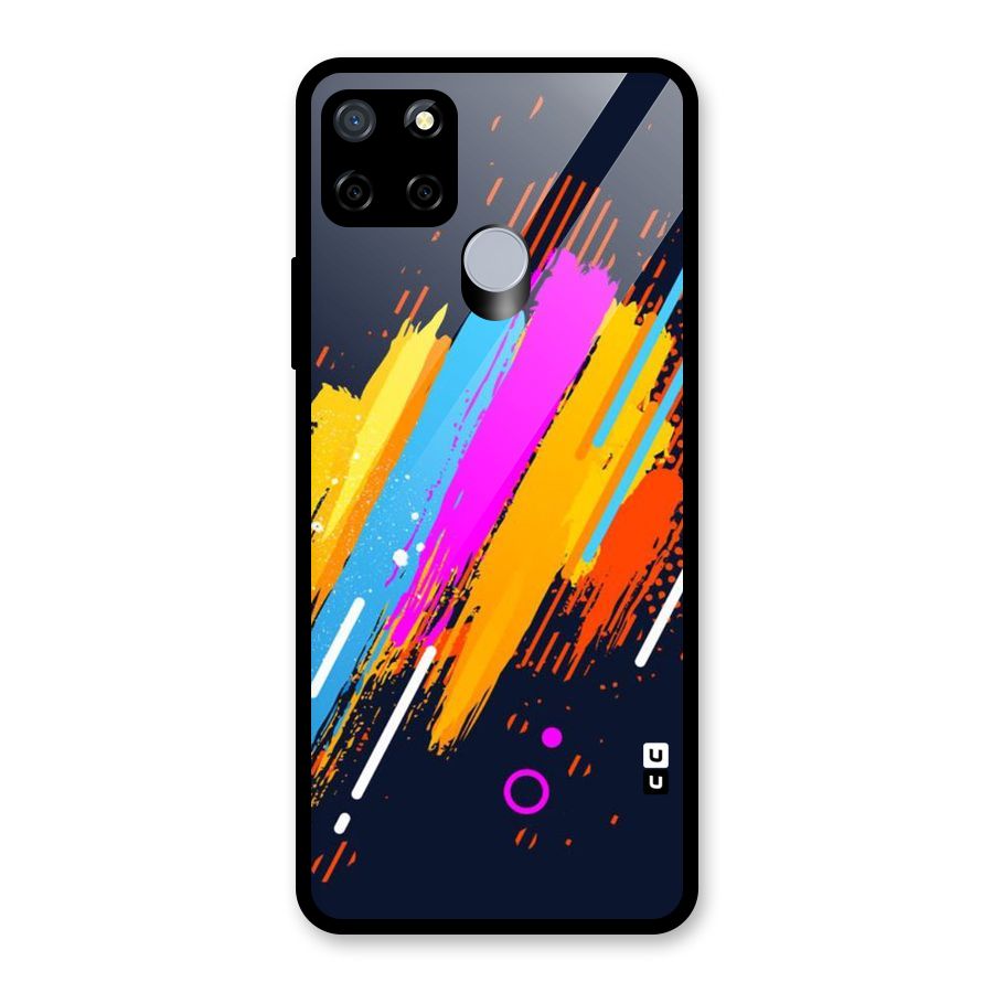 Abstract Shades Glass Back Case for Realme Narzo 20