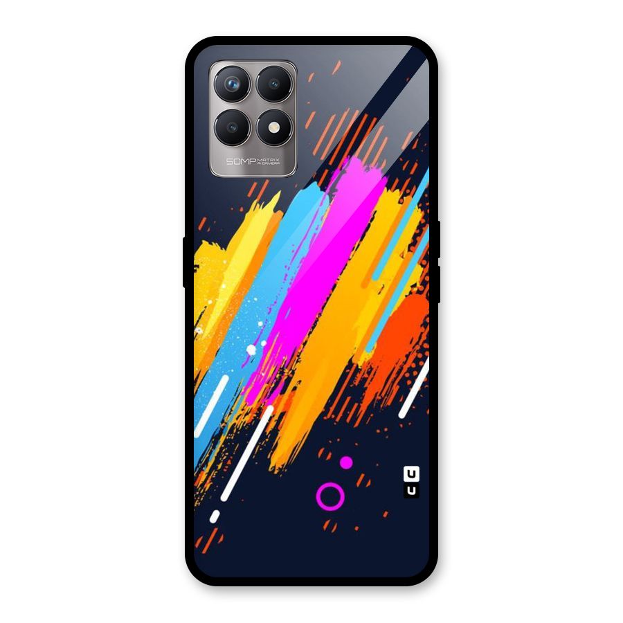 Abstract Shades Glass Back Case for Realme Narzo 50