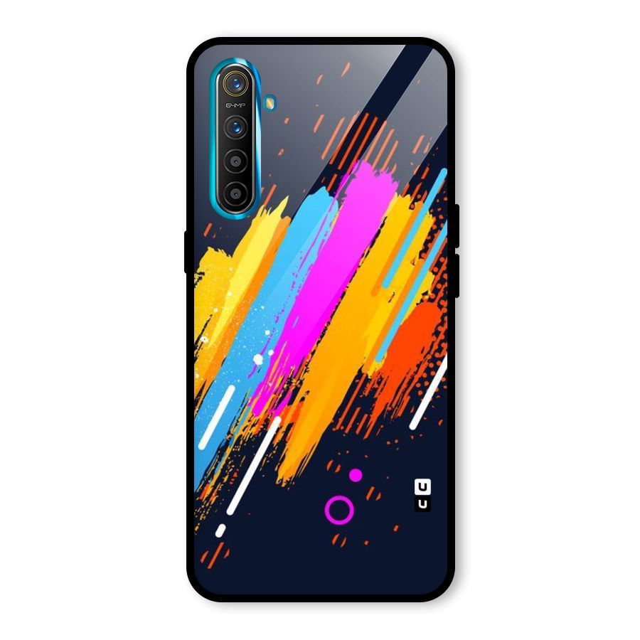 Abstract Shades Glass Back Case for Realme X2