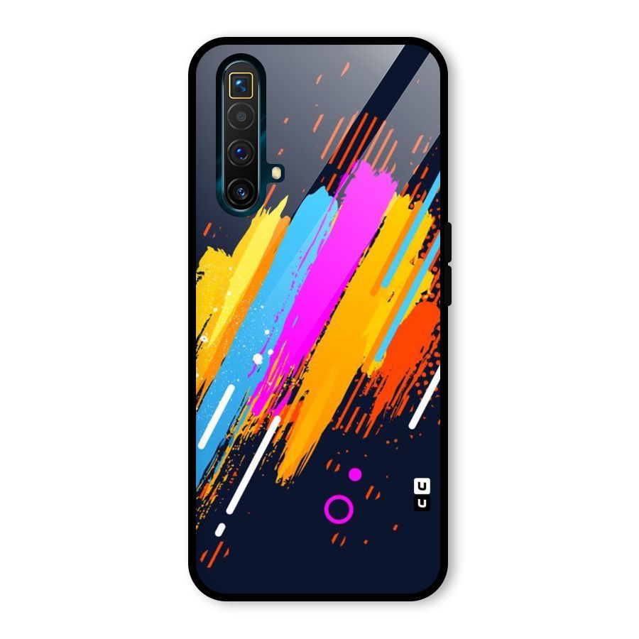 Abstract Shades Glass Back Case for Realme X3 SuperZoom