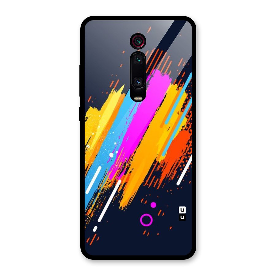 Abstract Shades Glass Back Case for Redmi K20 Pro