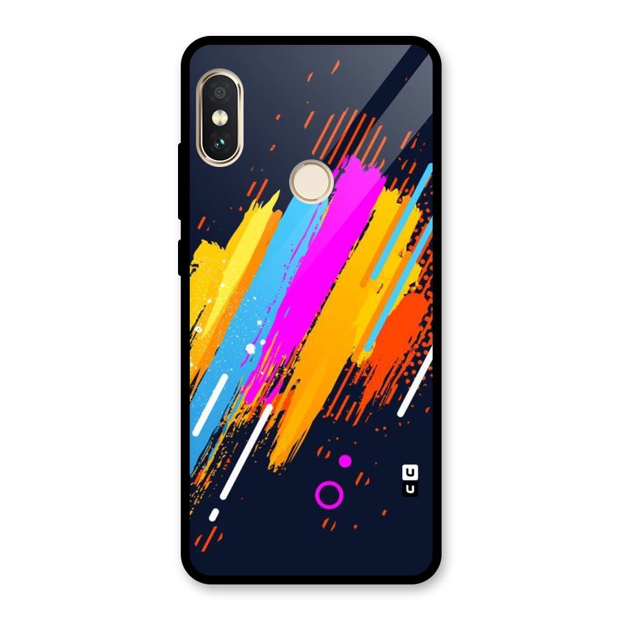 Abstract Shades Glass Back Case for Redmi Note 5 Pro