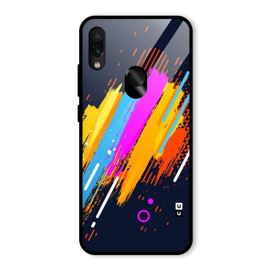 Abstract Shades Glass Back Case for Redmi Note 7 Pro