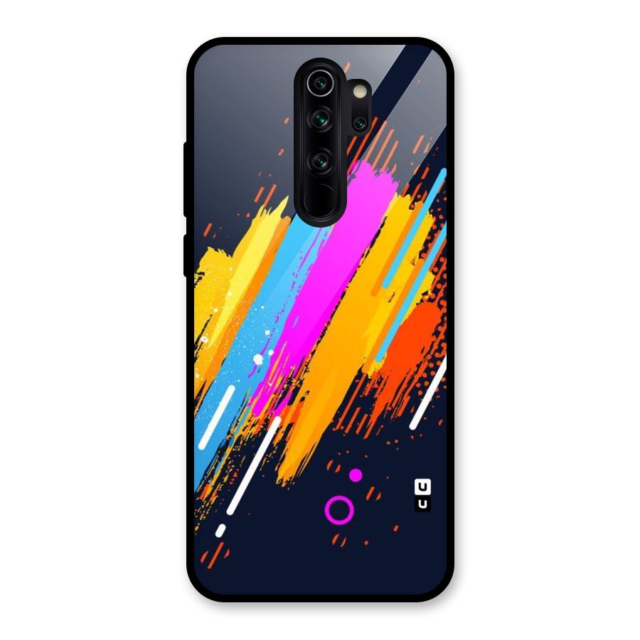 Abstract Shades Glass Back Case for Redmi Note 8 Pro