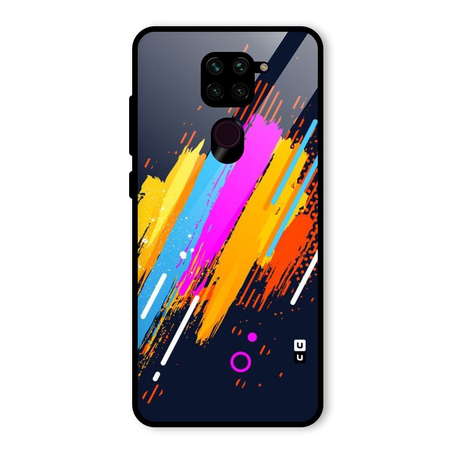 Abstract Shades Glass Back Case for Redmi Note 9