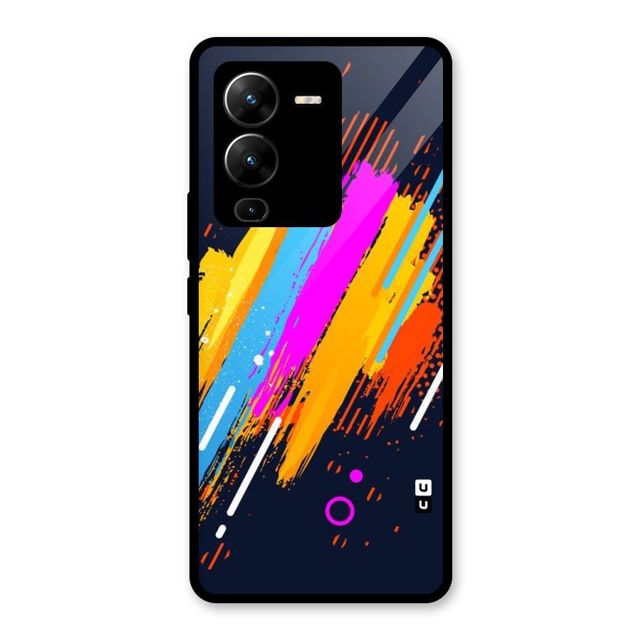 Abstract Shades Glass Back Case for Vivo V25 Pro