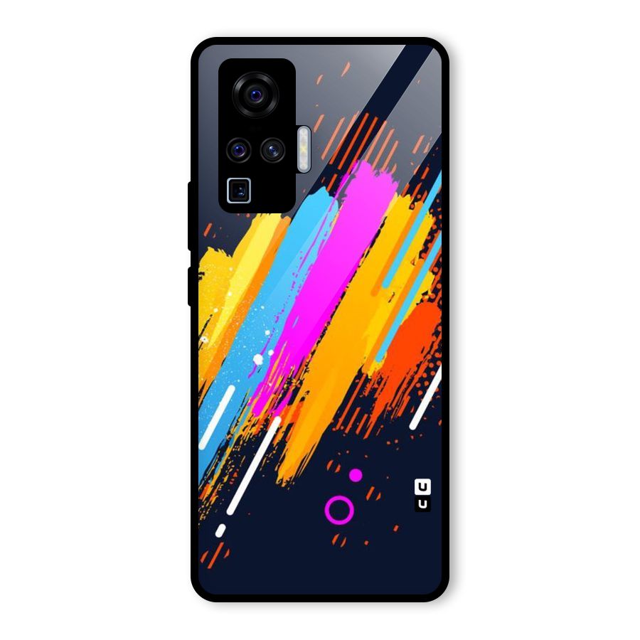 Abstract Shades Glass Back Case for Vivo X50 Pro