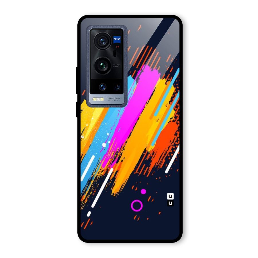 Abstract Shades Glass Back Case for Vivo X60 Pro Plus