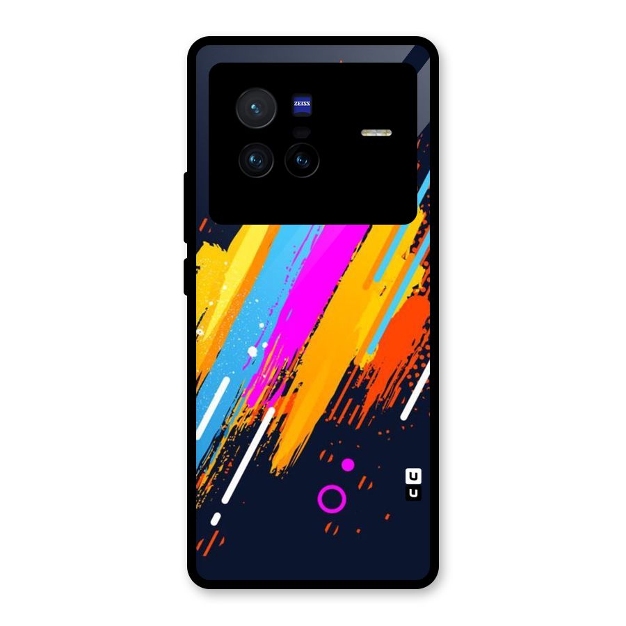 Abstract Shades Glass Back Case for Vivo X80