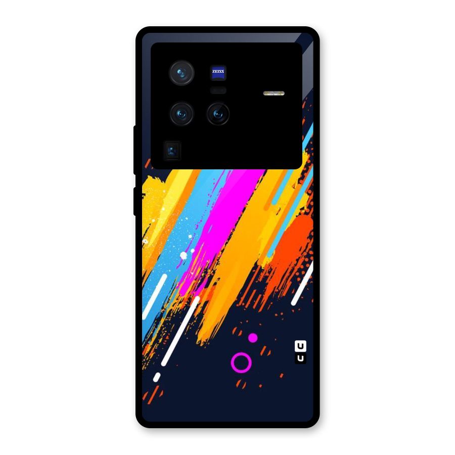 Abstract Shades Glass Back Case for Vivo X80 Pro