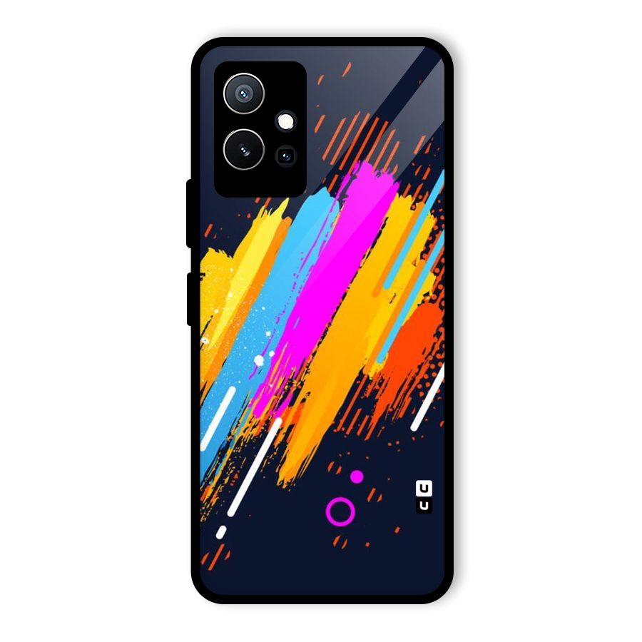 Abstract Shades Glass Back Case for Vivo Y75 5G