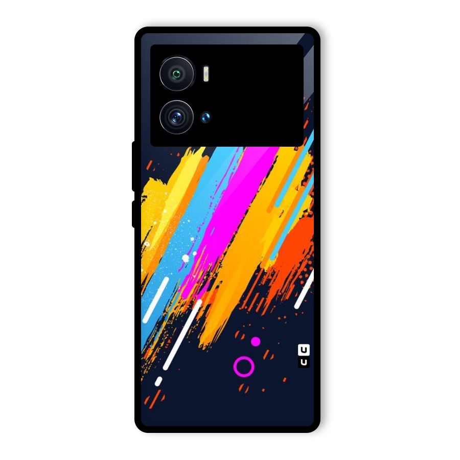Abstract Shades Glass Back Case for Vivo iQOO 9 Pro
