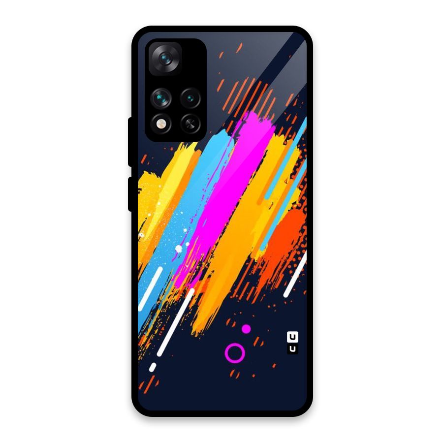 Abstract Shades Glass Back Case for Xiaomi 11i HyperCharge 5G