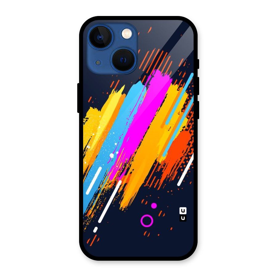 Abstract Shades Glass Back Case for iPhone 13 Mini