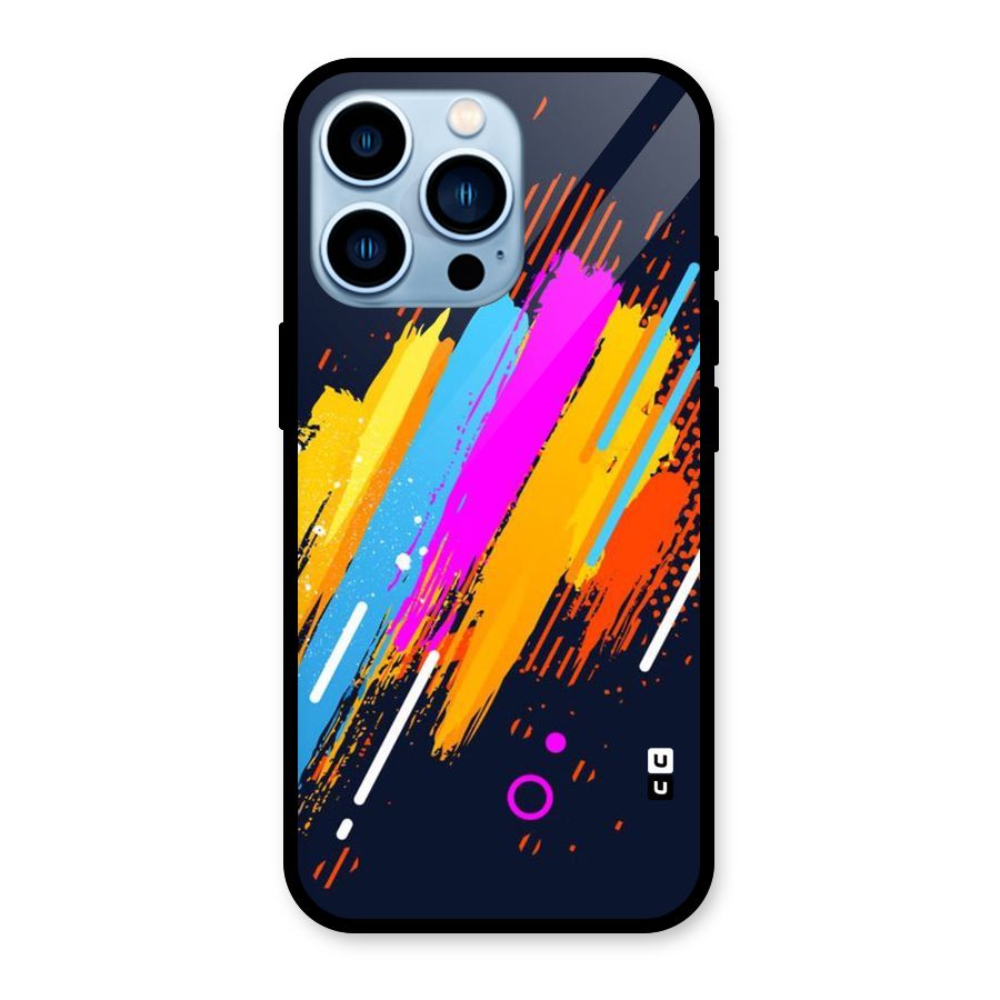 Abstract Shades Glass Back Case for iPhone 13 Pro