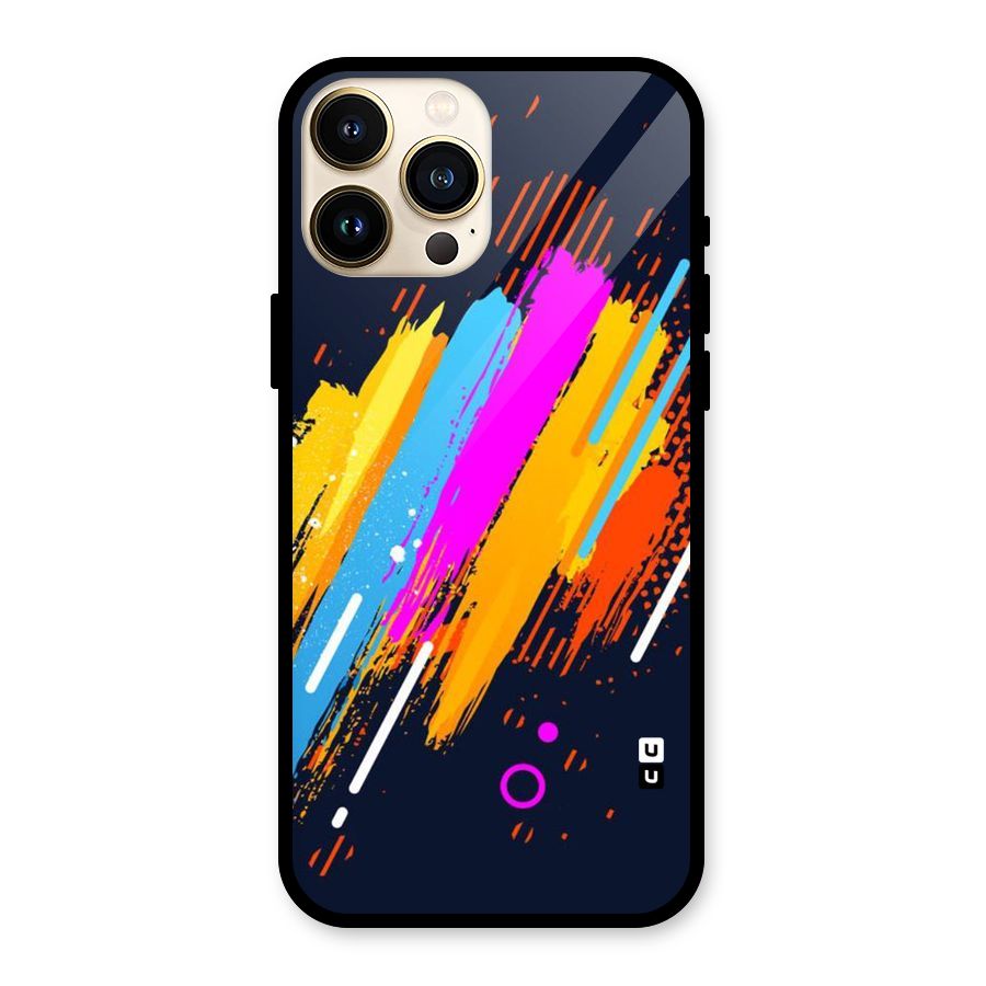 Abstract Shades Glass Back Case for iPhone 13 Pro Max