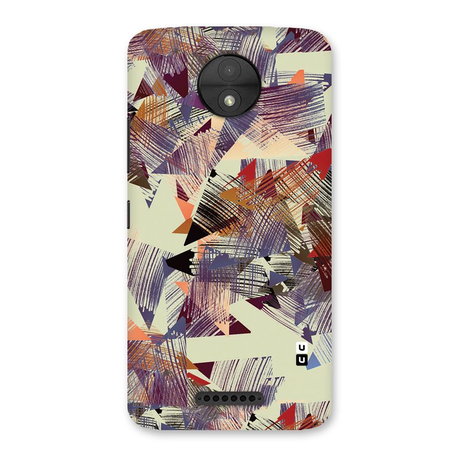Abstract Sketch Back Case for Moto C