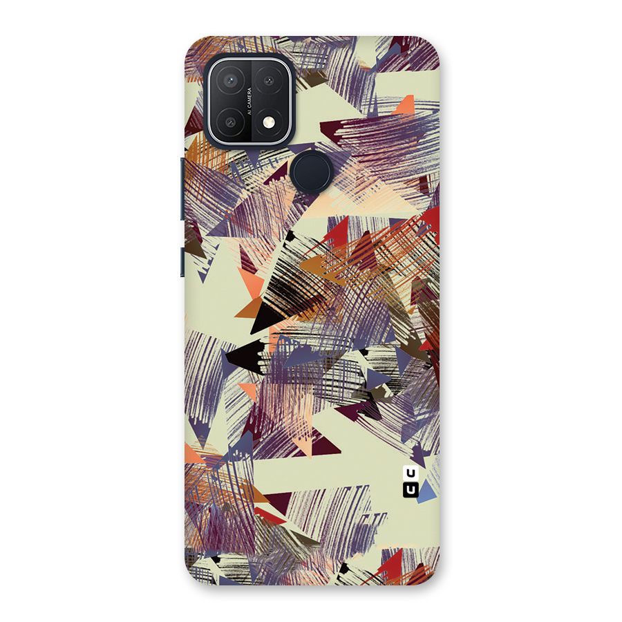 Abstract Sketch Back Case for Oppo A15s